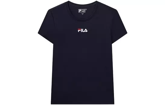 Футболка женская темно-синяя Fila
