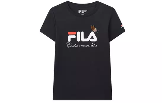 Футболка женская темно-синяя Fila