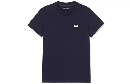 Футболка женская темно-синяя Lacoste