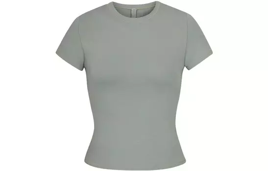 Футболка женская темно-зеленая Skims