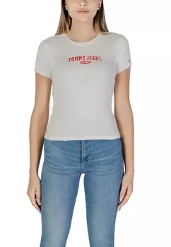 Футболка женская Tommy Jeans облегающего кроя, белый
