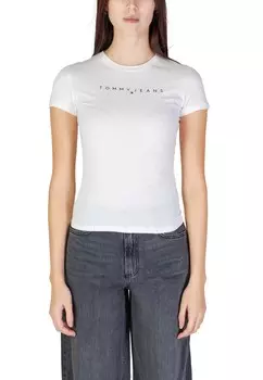 Футболка женская Tommy Jeans облегающего кроя, белый