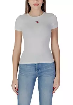 Футболка женская Tommy Jeans однотонная, белый