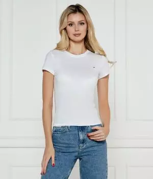 Футболка женская Tommy Jeans с круглым вырезом, белый