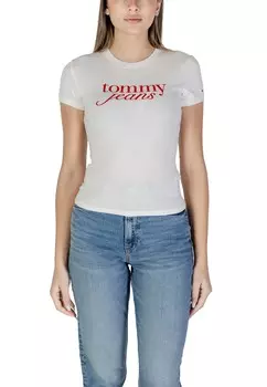Футболка женская Tommy Jeans с принтом, белый