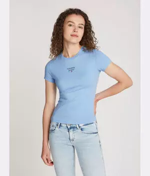 Футболка женская Tommy Jeans Slim Fit, синий