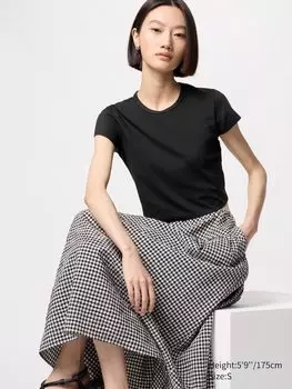 Футболка женская Uniqlo, цвет 09 черный