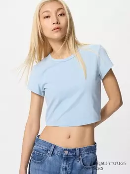 Футболка женская Uniqlo, цвет 61 синий