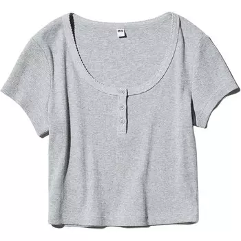 Футболка женская Uniqlo, серый