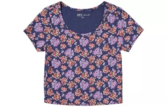 Футболка женская Uniqlo, темно-синий