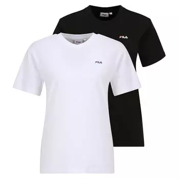 Футболка женская, упаковка 2 шт. Удобная посадка. FILA, цвет weiss