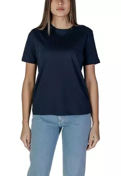 Футболка женская VILA однотонная, синий