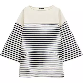 Футболка женская в полоску ZARA, Stripes