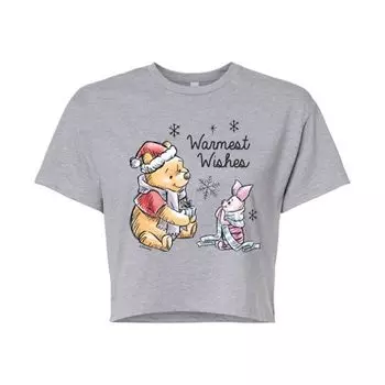Футболка женская Winnie the Pooh "Самые тёплые пожелания" Disney, серый