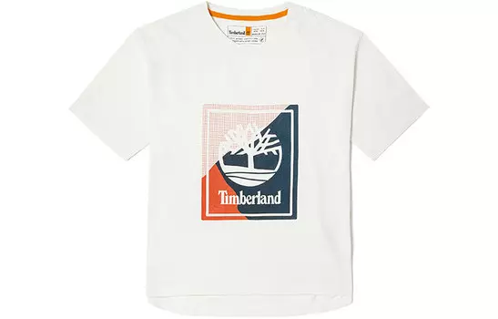 Футболка женская винтажная белая Timberland