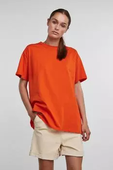 Футболка женская/взрослая девочка PIECES, оранжевый
