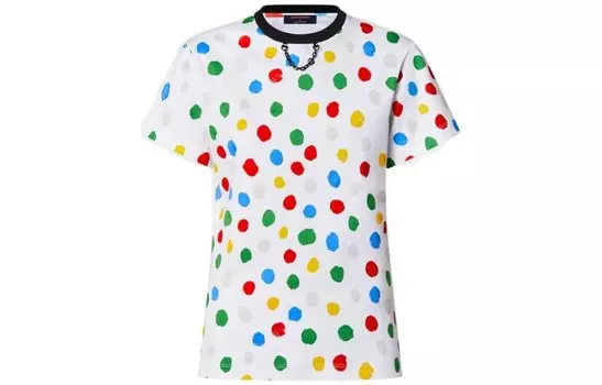 Футболка женская Yayoi Kusama X Louis Vuitton в горошек, белый