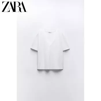 Футболка женская Zara, белый