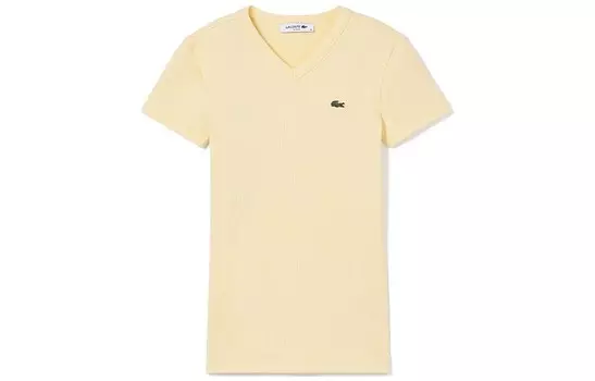 Футболка женская заварной крем Lacoste