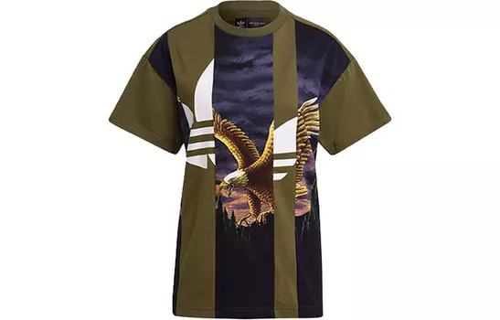 Футболка женская зеленая Adidas Originals