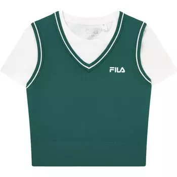 Футболка женская зеленая Fila