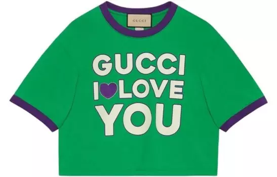 Футболка женская зеленая Gucci