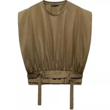 Футболка женская зеленая Zara
