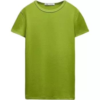 Футболка женская зеленая Zara
