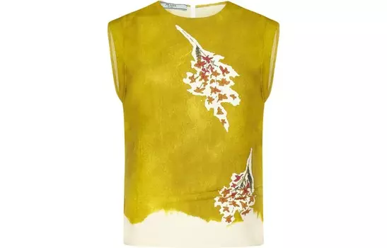 Футболка женская желтая Prada