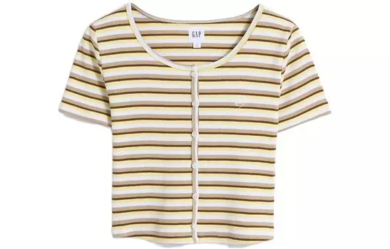 Футболка женская Желтые Полоски Gap