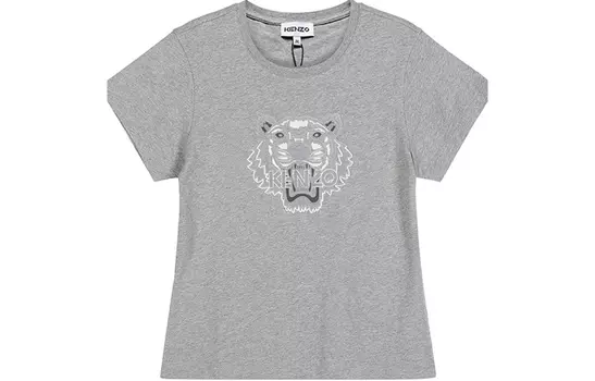 Футболка женская жемчужно-серые KENZO, Pearl Gray