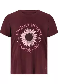 Футболка ZigZag Viola, бордо