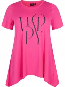 Футболка Zizzi Shirt Anna, розовый