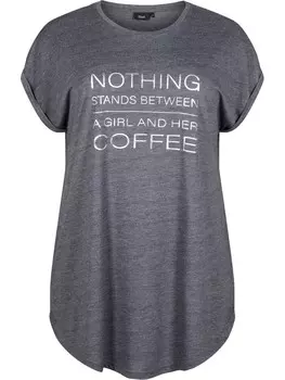 Футболка Zizzi Shirt MALIS, серый