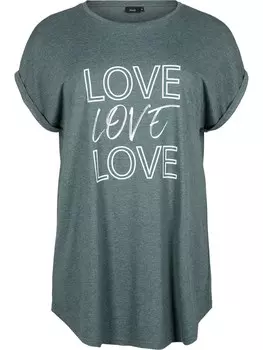 Футболка Zizzi Shirt MALIS, зеленый