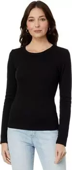 Футболка Zola с длинными рукавами и круглым вырезом Michael Stars, черный