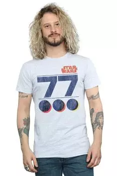 Футболка «Звезда Смерти Ретро 77» Star Wars, серый