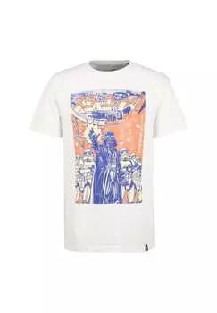 Футболка Звездные войны японский постер экрю с модным постером Re:Covered, экрю