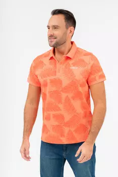 Футболкас воротником Budmil, оранжевый