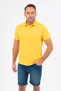 Футболкас воротником Budmil, желтый