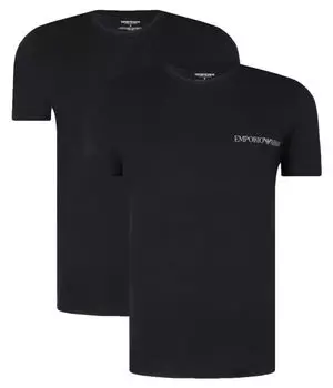 Футболки 2 шт. Regular fit Emporio Armani, черный