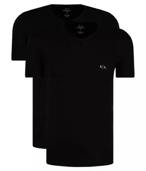 Футболки 2 шт. Slim fit Armani Exchange, черный