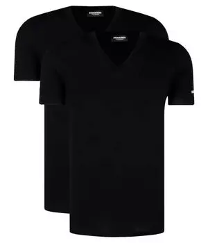 Футболки 2 шт. Slim fit Dsquared2, черный