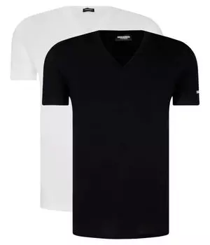 Футболки 2 шт. Slim fit Dsquared2, черный