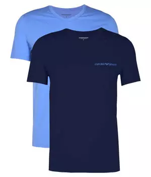 Футболки 2 шт. Slim fit Emporio Armani, черный