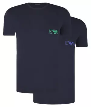 Футболки 2 шт. Slim fit Emporio Armani, синий