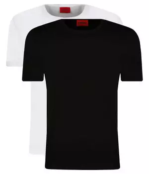 Футболки 2 шт. в упаковке Regular fit Hugo, черный
