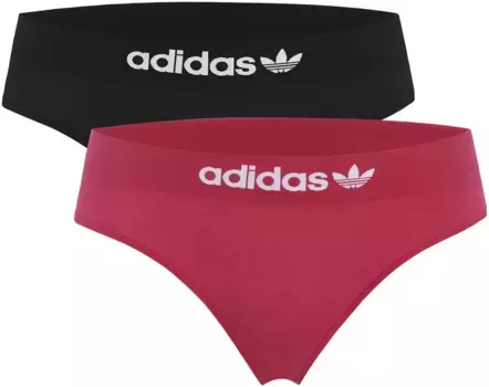 Футболки Adidas Originals (2 шт.), спортивного дизайна, цвет Schwarz + Rot