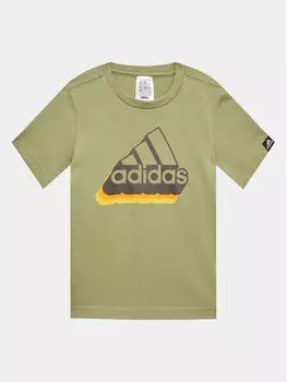 Футболки Adidas, зеленый