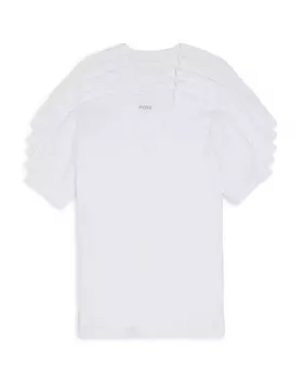 Футболки BOSS Authentic с V-образным вырезом, 5 шт, белый